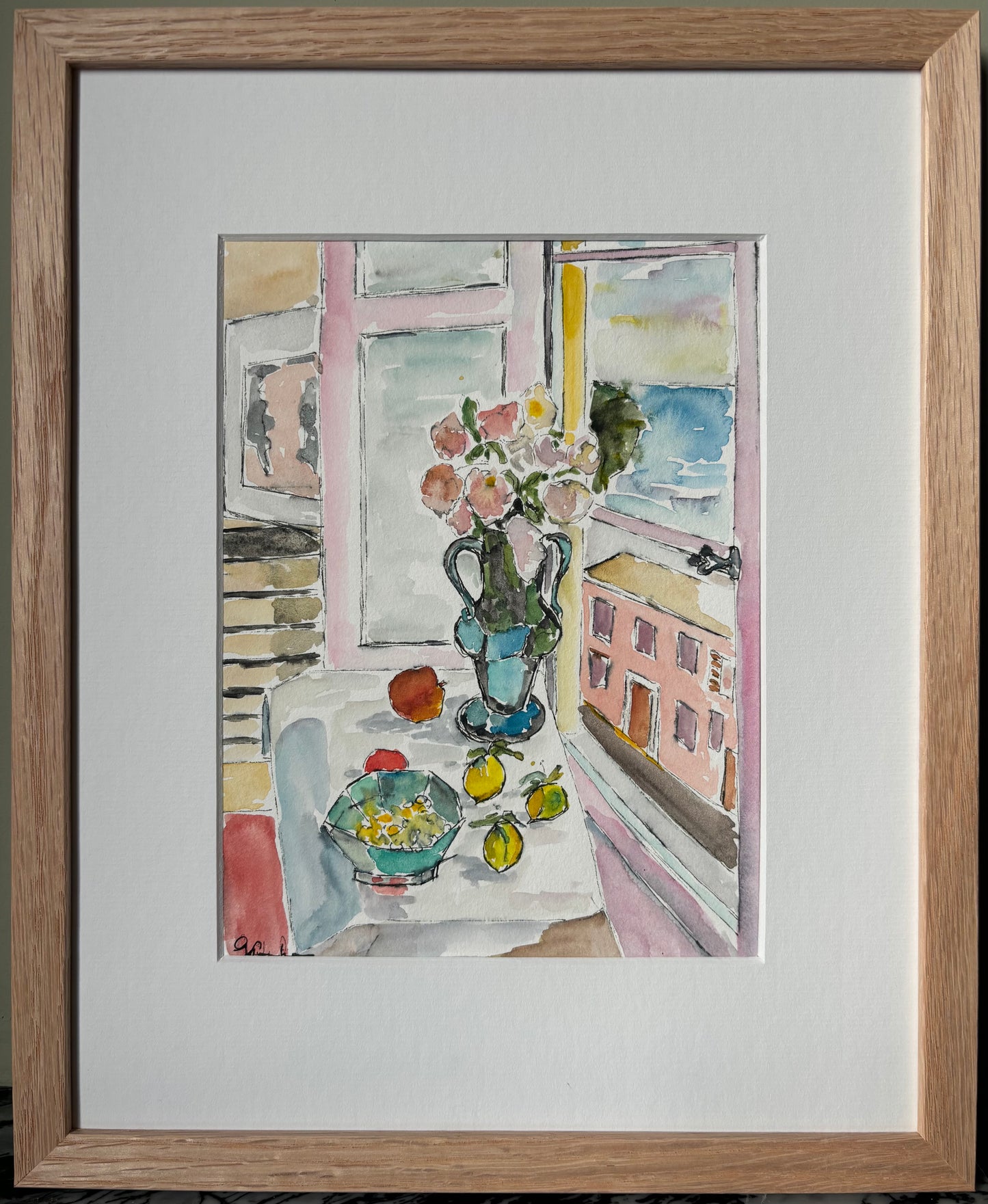 Watercolor "Window on the Sea"