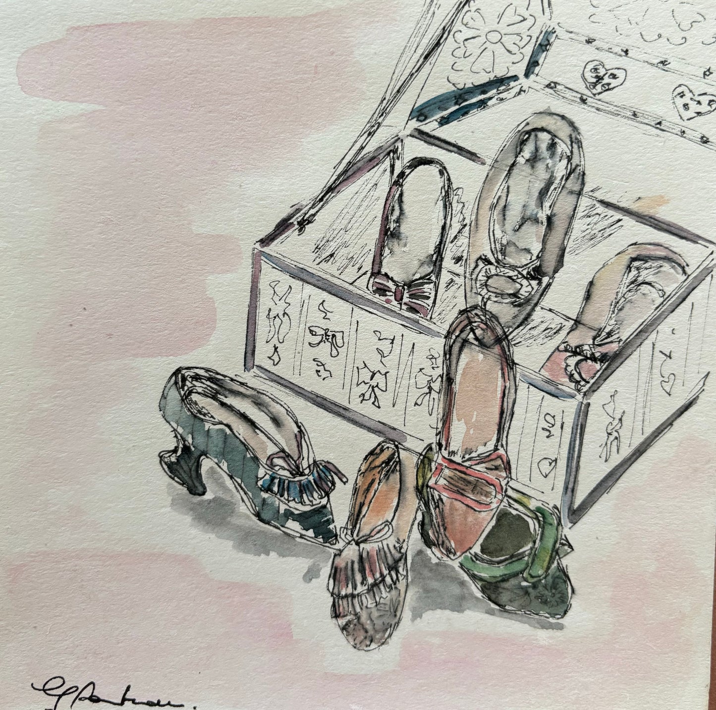 Atelier-Tigresse-Aquarelle-souliers-de-bal