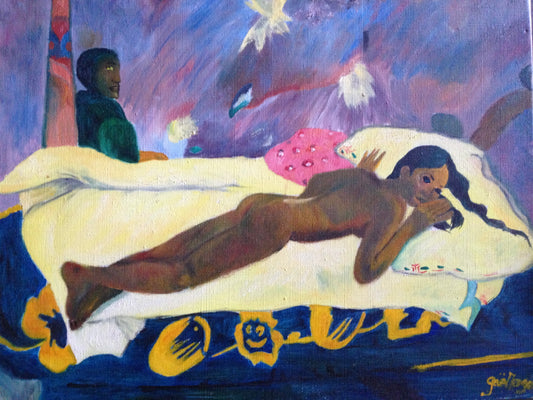 Peinture à l'huile inspiré de Gauguin