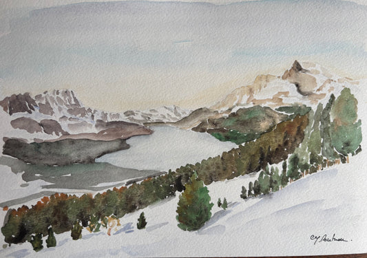 Aquarelle Princesse de Megève