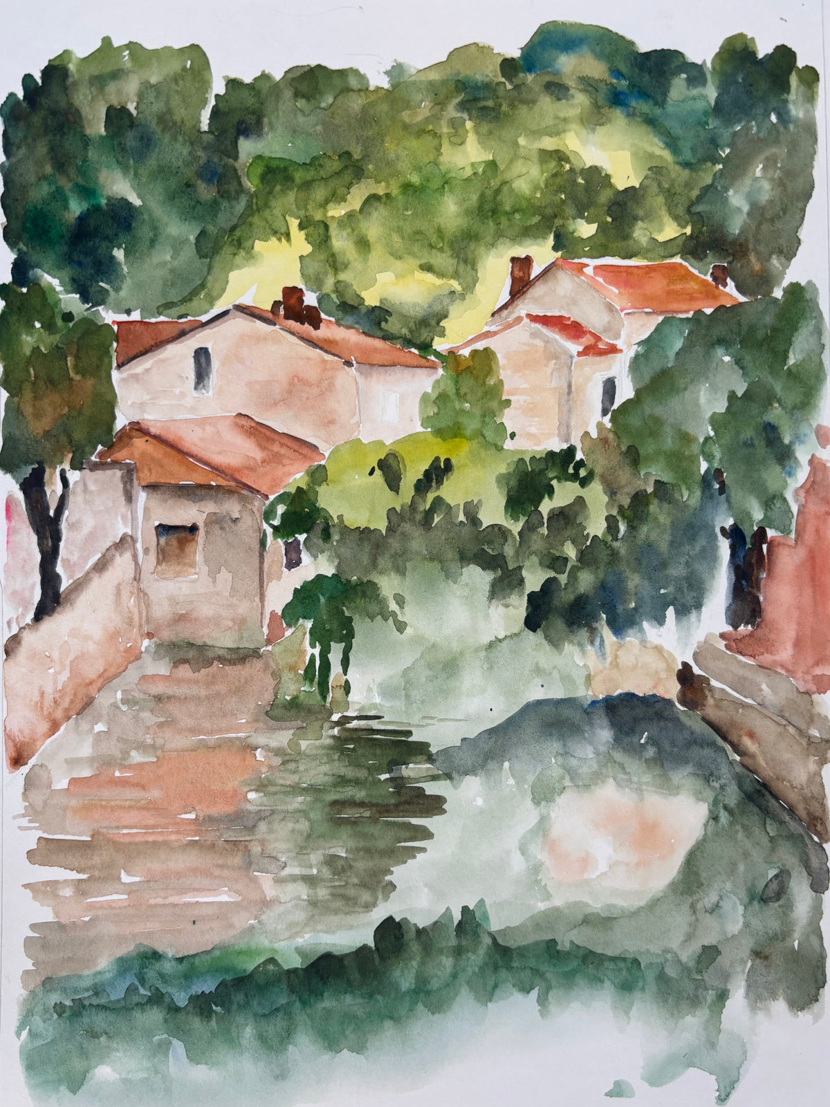 Aquarelle Rivière du Sud